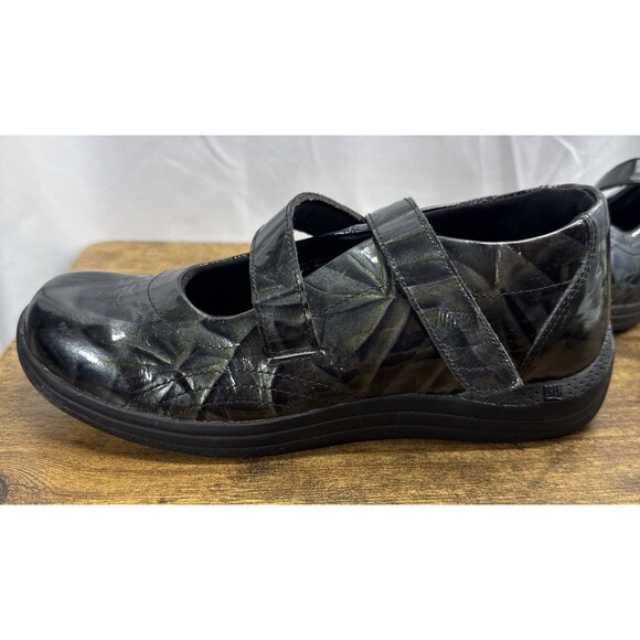 Drew P221 Last Womens 7M Mary Jane Silver Black Mix Patent Leather Comfort Shoe - Picture 13 of 16